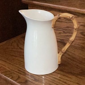 Bamboo Ceramic Pitcher.